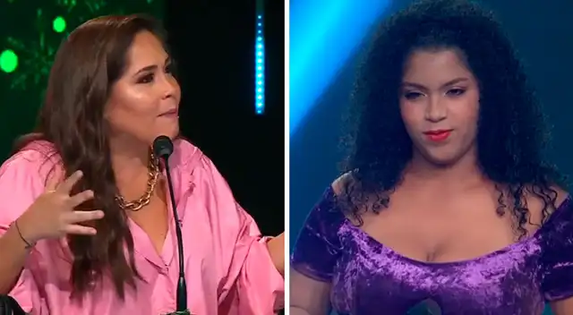 Imitadora de Eva Ayllón impactó con su potente voz.