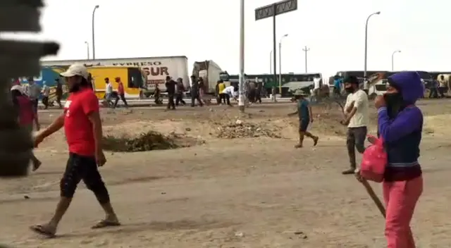 Trabajadores agrarios en Ica.