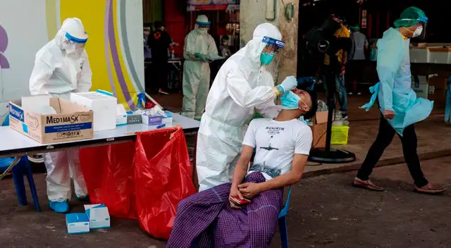 La mayoría de las personas contagiadas son birmanos que vienen a trabajar en el sector pesquero.