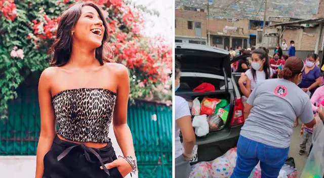 Samahara Lobatón realizó noble gesto por Navidad.
