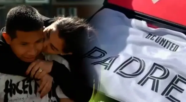 Ana Siucho le regaló la mejor camiseta que Edison Flores ha recibido: la de padre.