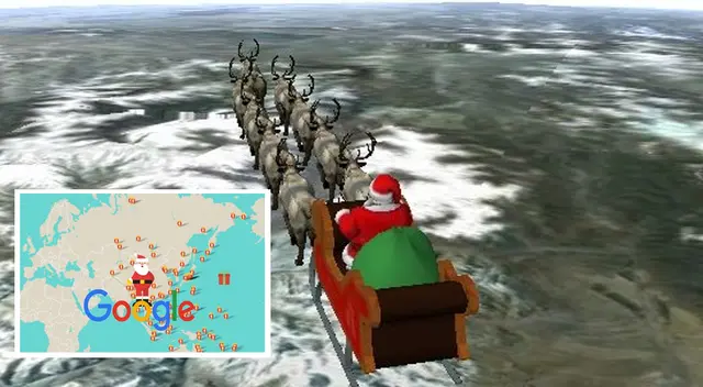 Papá Noel viaja por el mundo entregando obsequios para esta Navidad. Papá Noel viaja por el mundo entregando obsequios para esta Navidad.