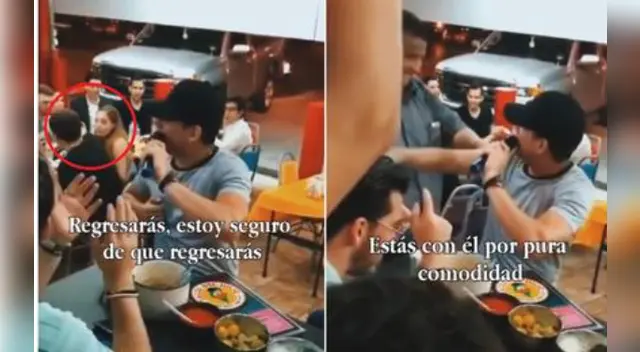 La singular escena no tardó en volverse viral en las redes sociales.