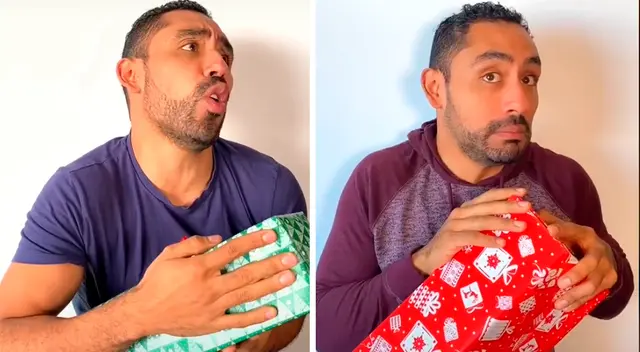 Muchos tenemos peculiares reacciones cuando recibimos un regalo en Navidad. Muchos tenemos peculiares reacciones cuando recibimos un regalo en Navidad.