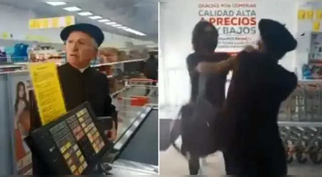 La escena causó el asombro de varios usuarios en las redes sociales.