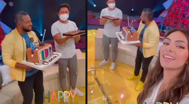 Choca se emocionó al recibir sorpresa de cumpleaños.
