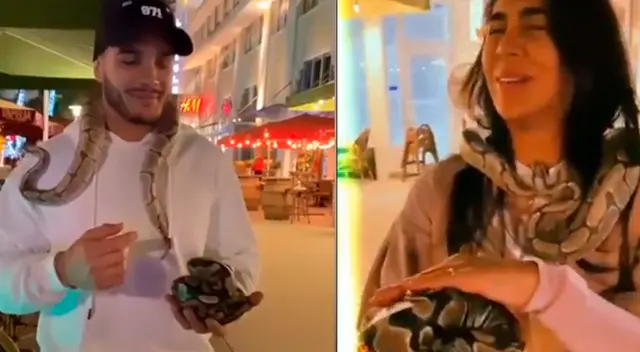 Mario Irivarren y Vania Bludau viven tenso momento tras superar temor a las serpientes Mario Irivarren y Vania Bludau viven tenso momento tras superar temor a las serpientes