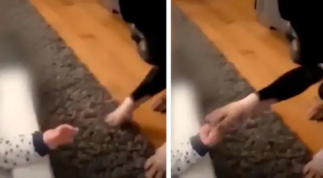 Perrito tiene tierna reacción al ver por primera vez al bebé recién nacido de su dueña Perrito tiene tierna reacción al ver por primera vez al bebé recién nacido de su dueña