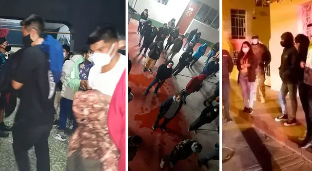 Muchos de los asistentes quisieron darse a la fuga intentando agredir a la Policía, pero fueron reducidos. Muchos de los asistentes quisieron darse a la fuga intentando agredir a la Policía, pero fueron reducidos.