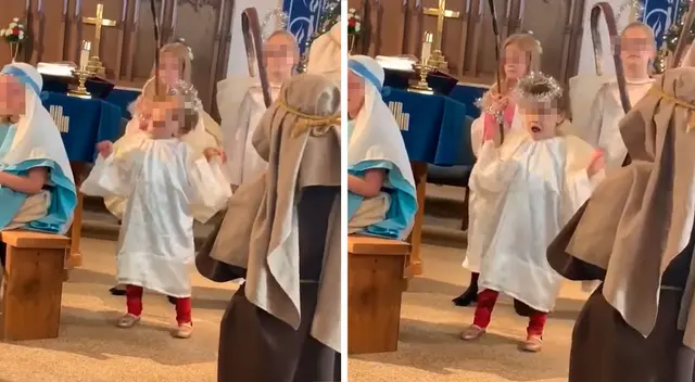 Niña se roba el show durante actuación por Navidad y el video causa furor