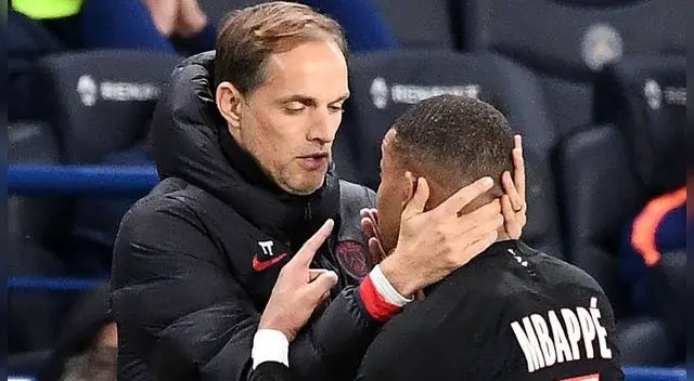 El técnico Tuchel y su pupilo Mbappe. El técnico Tuchel y su pupilo Mbappe.