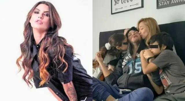 Angie Jibaja compartió en redes sociales cómo se siente después que sus hijos pasaran las fiestas junto a Jean Paul Santa María y Romina Gachoy.