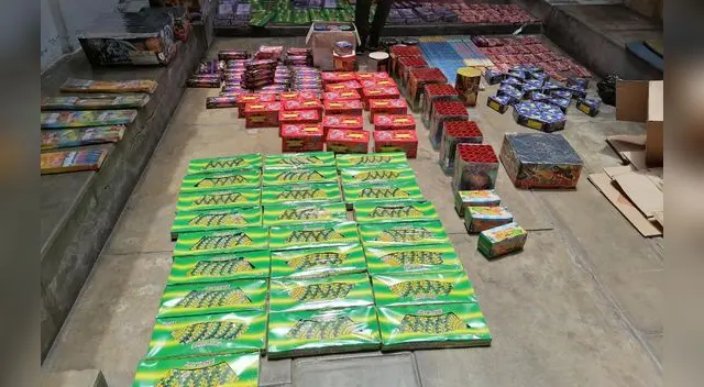 incauta más de 4 toneladas de pirotécnicos