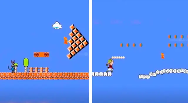 Mario Bross se enfrenta a Broly y Bills en un video viral Mario Bross se enfrenta a Broly y Bills en un video viral