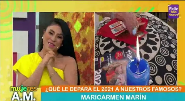 Maricarmen Marín se emociona al escuchar lo que le auguraría este 2021. Maricarmen Marín se emociona al escuchar lo que le auguraría este 2021.