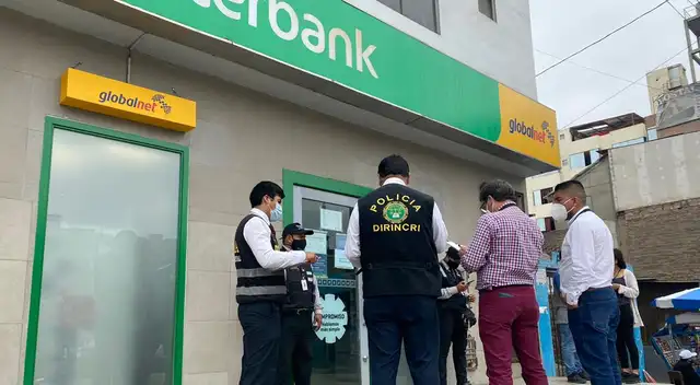 PNP ya está detrás de los delincuentes que asaltaron el banco Interbank.