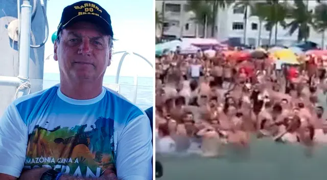 Esta no sería la primera vez, que Bolsonaro provoca una aglomeración en Praia Grande. Esta no sería la primera vez, que Bolsonaro provoca una aglomeración en Praia Grande.