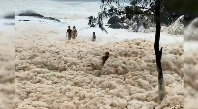 Las insólitas imágenes captadas en el mar de Australia han asombrado a miles de internautas en las redes sociales. Las insólitas imágenes captadas en el mar de Australia han asombrado a miles de internautas en las redes sociales.