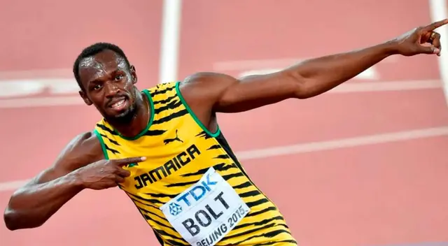 Usain Bolt es el hombre más rápido del mundo. Usain Bolt es el hombre más rápido del mundo.