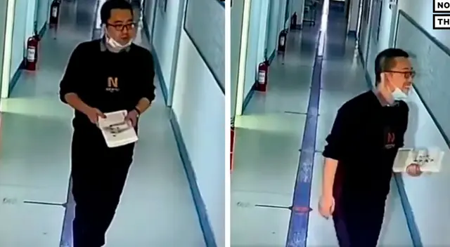 Captan a profesor practicando su sonrisa antes de entrar a dar clases