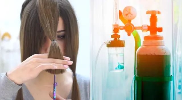 La joven del Estado de México vendió su cabello para salvar a su abuelo de la COVID-19. La joven del Estado de México vendió su cabello para salvar a su abuelo de la COVID-19.