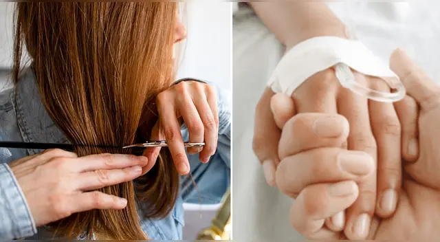 La joven del Estado de México vendió su cabello para salvar a su abuelo de la COVID-19. La joven del Estado de México vendió su cabello para salvar a su abuelo de la COVID-19.