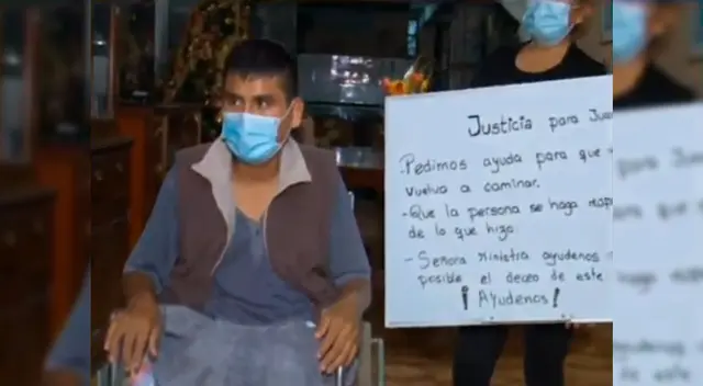 El joven pidió ayuda a las autoridades para volver a caminar. El joven pidió ayuda a las autoridades para volver a caminar.