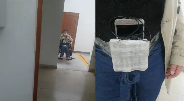 Mujer con bomba falsa en clínica Anglo Americana.