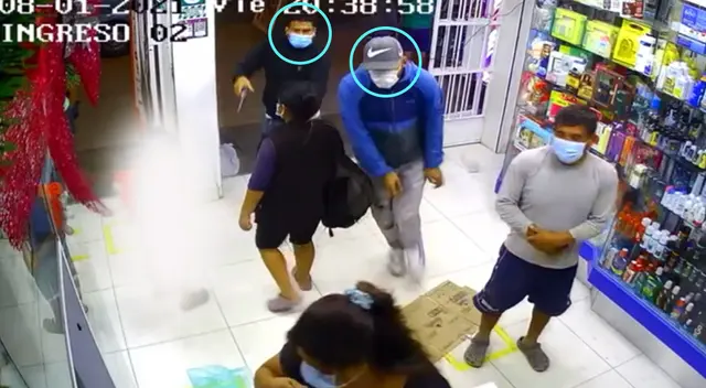 Roban en botica de SJL. Roban en botica de SJL.