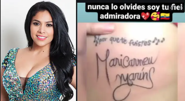 Maricarmen Marín sobre fan que se tatuó su sombre: “Muchas veces les he pedido que no lo hagan” Maricarmen Marín sobre fan que se tatuó su sombre: “Muchas veces les he pedido que no lo hagan”