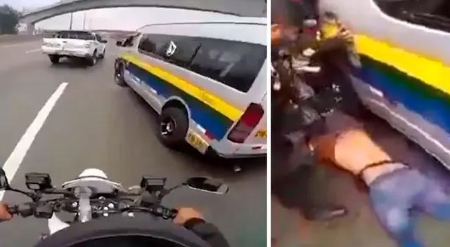 Chofer fue perseguido durante varios minutos por la Vía Evitamiento, a la altura de El Agustino, y fue reducido por la Policía. Chofer fue perseguido durante varios minutos por la Vía Evitamiento, a la altura de El Agustino, y fue reducido por la Policía.