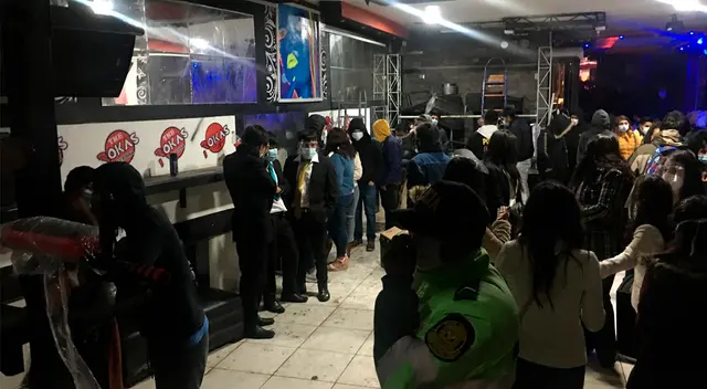 Intervención en discotecas clandestinas de Cusco. Intervención en discotecas clandestinas de Cusco.