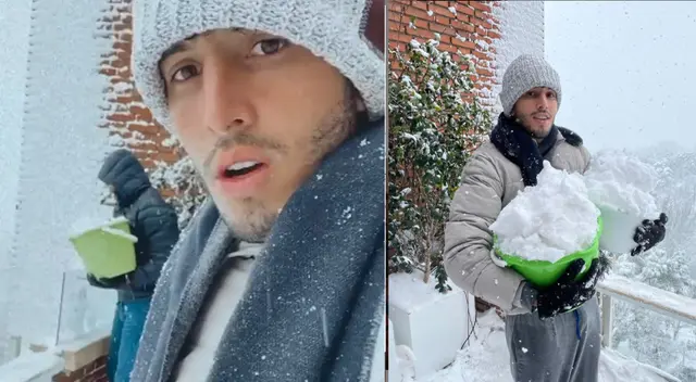 Sebastián Yatra se reporta desde Madrid que atraviesa una fuerte tormenta de nieve Sebastián Yatra se reporta desde Madrid que atraviesa una fuerte tormenta de nieve