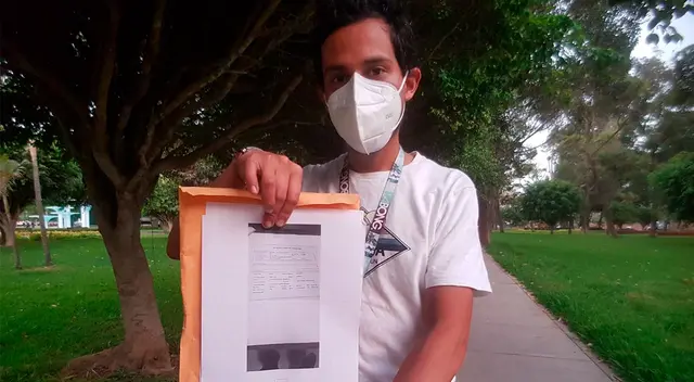 El Secretario de la Sala Penal Liquidadora de Huancayo, Alejandro Chambergo Hilario, le dijo que se habían equivocado en digitar su DNI.