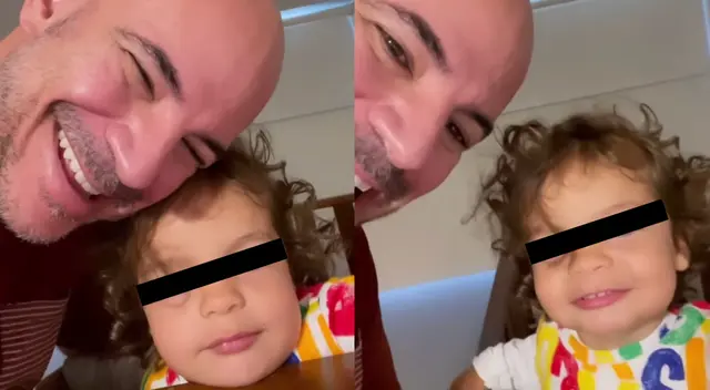 El productor Ricardo Morán mostró su emoción al llegar a Lima después de unas semanas alejado de sus pequeños Catalina y Emiliano.