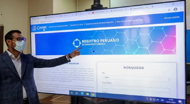 El Ministerio de Salud creó la plataforma web Repec para conocer la información sobre los ensayos clínicos de las vacunas contra la COVID-19. El Ministerio de Salud creó la plataforma web Repec para conocer la información sobre los ensayos clínicos de las vacunas contra la COVID-19.