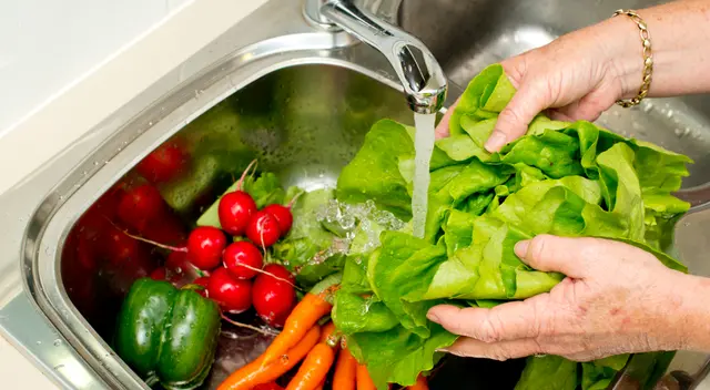 Lava bien tus alimentos al traerlos del mercado para eliminar las bacterias a las que están expuestos. Lava bien tus alimentos al traerlos del mercado para eliminar las bacterias a las que están expuestos.