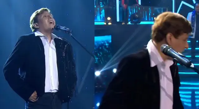 Imitador de Ricardo Montaner no termina su presentación y se retira del escenario en vivo.