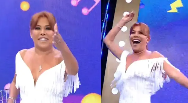 Magaly Medina celebra ser líder audiencia tras su regreso a la TV.