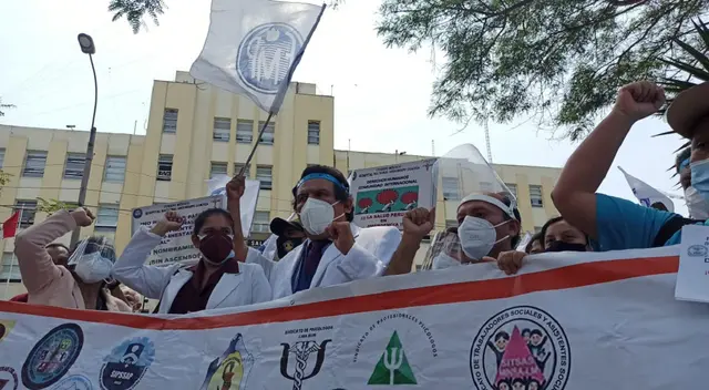 Los sindicatos del sector salud exigen al Gobierno que se cumplan los acuerdos como el incremento del presupuesto al 0.5% del PBI.