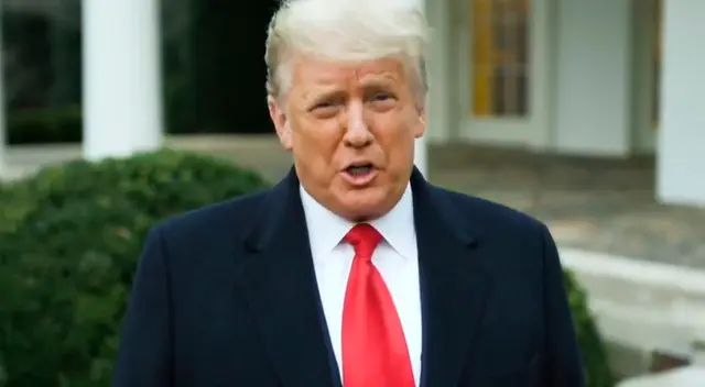 Donald Trump se pronunció en un video en Twitter tras los actos de violencia en el Capitolio.