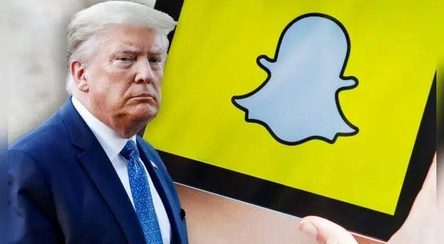Snapchat suspende "permanentemente" la cuenta de Trump.
