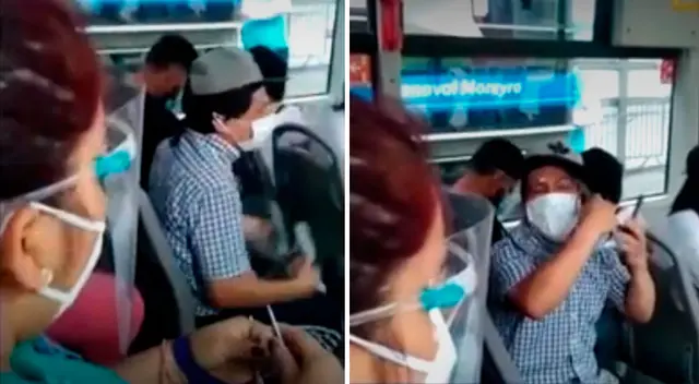 El hombre fue intervenido por personal de ATU.