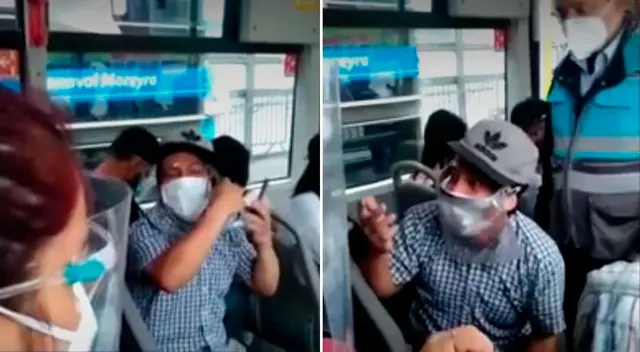 El hombre fue intervenido por personal de ATU.