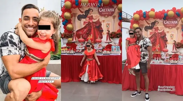 Said Palao se ausentó de la fiesta de su pequeña Caetana al encontrarse en EE.UU., pero a esta acudió su hermano en su representación.