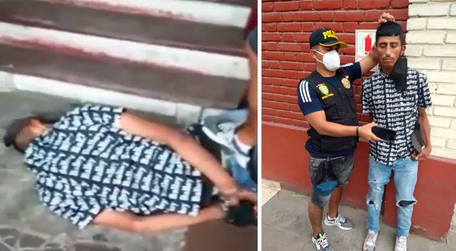 El delincuente de 26 años fue trasladado hasta la comisaría de La Victoria donde será denunciado por la mujer y luego ser puesto a disposición del Ministerio Público. El delincuente de 26 años fue trasladado hasta la comisaría de La Victoria donde será denunciado por la mujer y luego ser puesto a disposición del Ministerio Público.