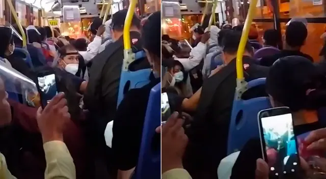 “Acá todos se tenían que sentarse para pasar el control sino los policías nos bajaban a todos del bus”, indicó el usuario de TikTok.