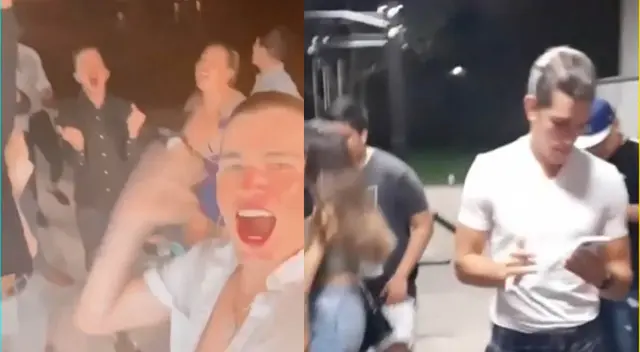 Giussepe Benigni en fiesta en plena pandemia.