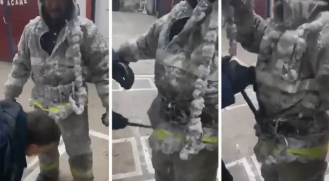 El clip cuenta con miles de reproducciones en Facebook. El clip cuenta con miles de reproducciones en Facebook.