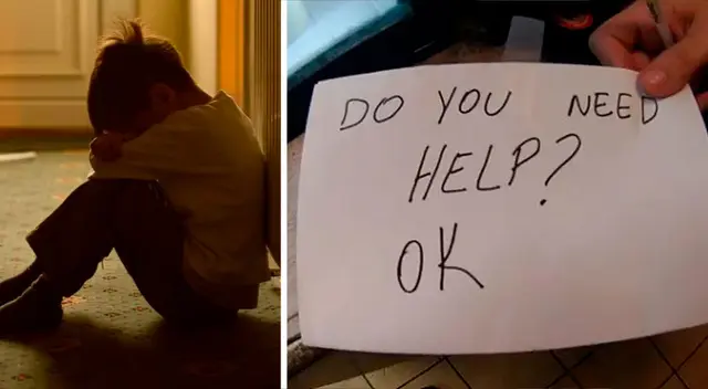 Mesera salva a niño que era maltratado por sus padres con una nota escondida